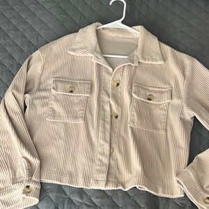 Beige Corduroy Jacket size L